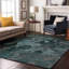 Tapis bleu sarcelle de qualité supérieure lavable à la machine Cerrito AMF555-104020348