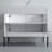 35.9'' Single Bathroom Vanity with Ceramic Top-1189324149