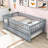 Wood Daybed with Twin Trundle and Guardrails-537538285-537538291
