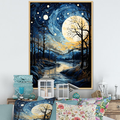 " Indigo Intrigue Water Stream "