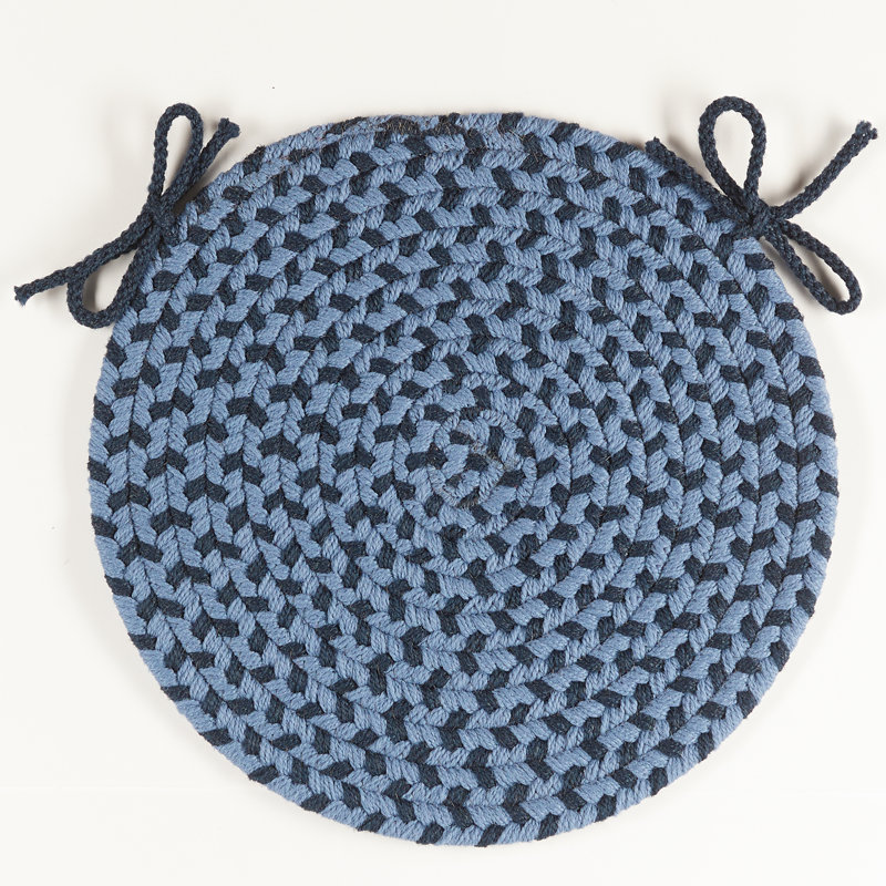 Outdoor 0.5'' Dining Chair Chair Pad, Blue