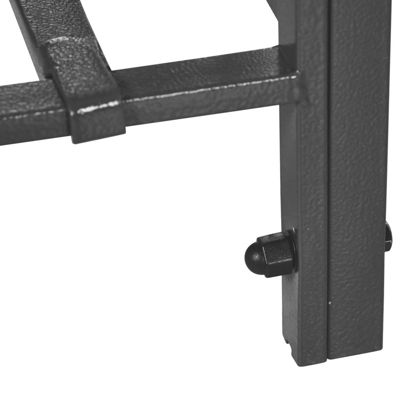 Arche de jardin en acier de 6,7 pi avec bacs à fleurs, gris foncé, pour les mariages, coeurs décoratifs, jardin, jardinières