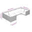 Leeda 280cm Wide Patio Sectional with Cushions