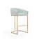 Lioba Upholstered Counter Stool with Metal Frame