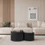 Ensemble de table basse gigogne à rayures Wave pour salon, chambre à coucher (ensemble de 2 pièces)-1344142399