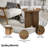 Petrilio 19" Round Acacia Wood Side Table