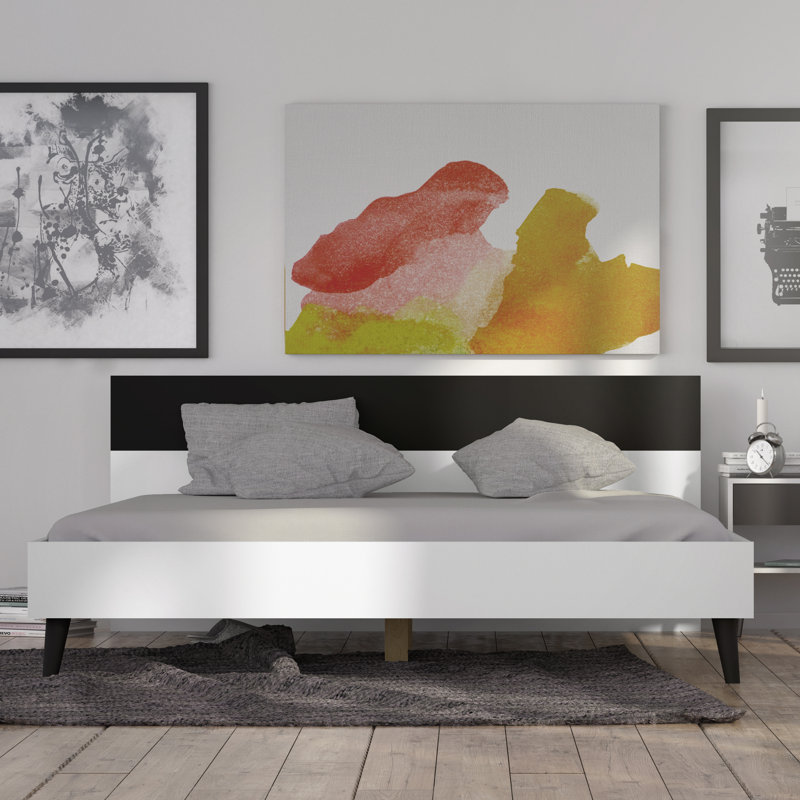 Myrasol Bed, White/Black, Super King (6')