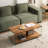 MDF Coffeetable, Small Tea Table, Walnut Tempered Glass Sofa Table
