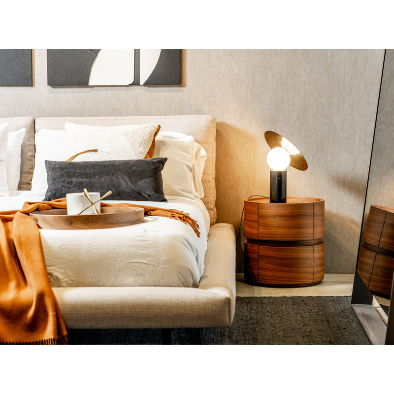 Lit Eliyzah en tissu, Grand, Sable