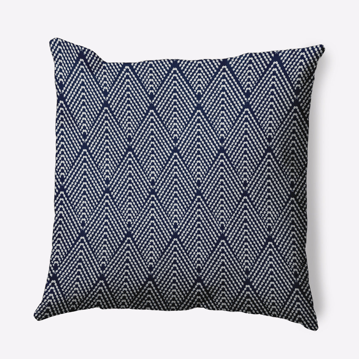 Navy Geometric Lumbar Pillow, Chair Cushion, Small Pillow, 50 X 30cm, 20 X  12 Inch, Linen Cushion, Made in Australia 