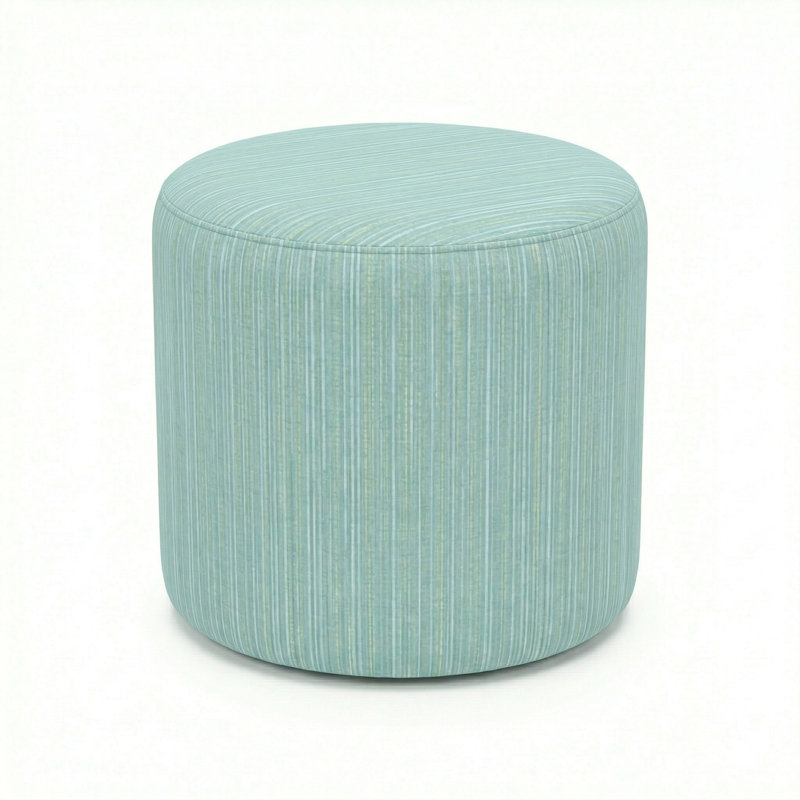 Berlin Gardens Lilly Hive 18" Round Pouf, Light Green