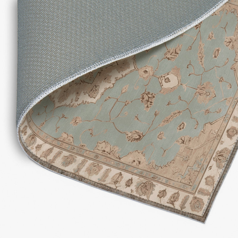 Tapis gris d'intérieur et d'extérieur Tabriz, Rectangulaire 2 pi x 3 pi
