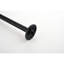 Le bras de douche en acier inoxydable noir mat, facile à installer et à nettoyer, assure une fixation stable de la pomme de douche.