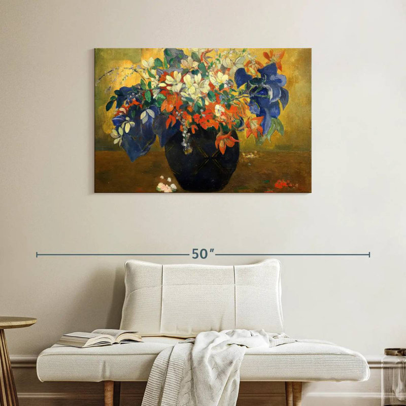 Harnek un vase de fleurs 1896, H 26 po x l 39 po