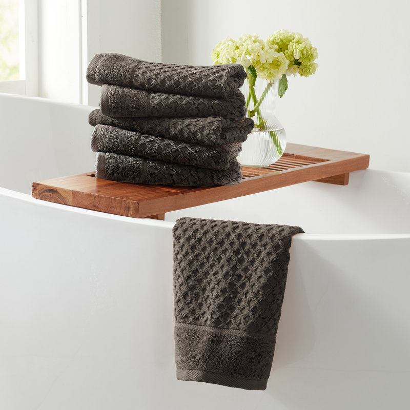 Ensemble de serviettes 100% coton ultra doux et absorbant, Minuit, Essuie-mains - paquet de 6