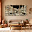 Scénario et paysages urbains, Venise, canal, gondoles, pont, architecture, nuit, ensemble de 3 impressions sur toile-911229945