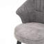 Tabouret de bar pivotant de 25 po de hauteur (2 personnes), gris foncé, bois massif, tissu chenille, pieds réglables pour la maison et la cuisine, hauteur réglable en gris 2, fabrication en bois, revêtement, salle à manger-45639161