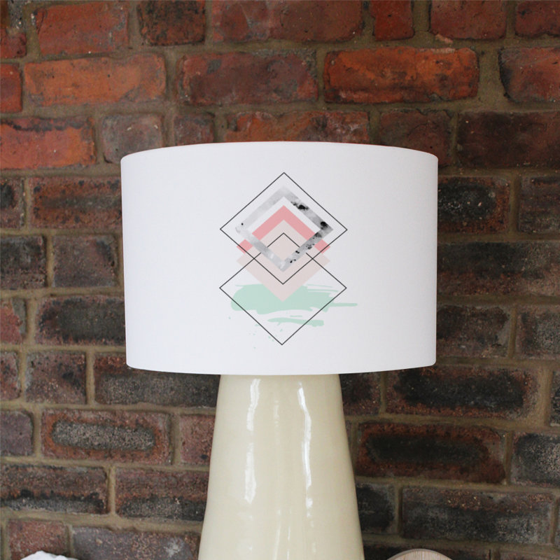 Cotton Drum Lamp Shade ( Uno ), 22cm H x 25cm W x 25cm D