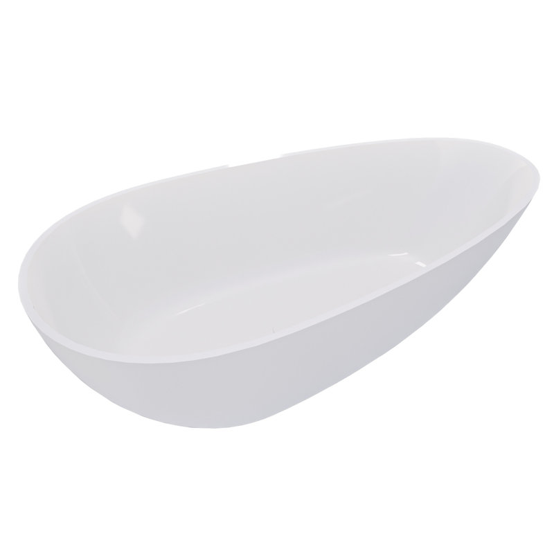 59" Freestanding Solid Surface Bathtub