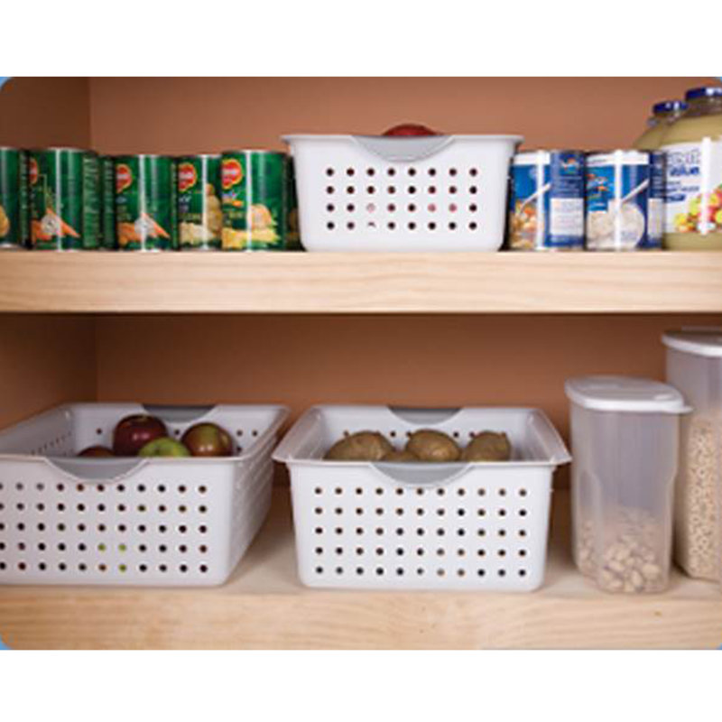 12 Piece Sterilite Medium and Small Ultra Plastic Storage Bin Organizer Basket