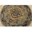 Tapis oriental en laine bleu noué à la main 5 pi x 4 pi 11 po Heriz