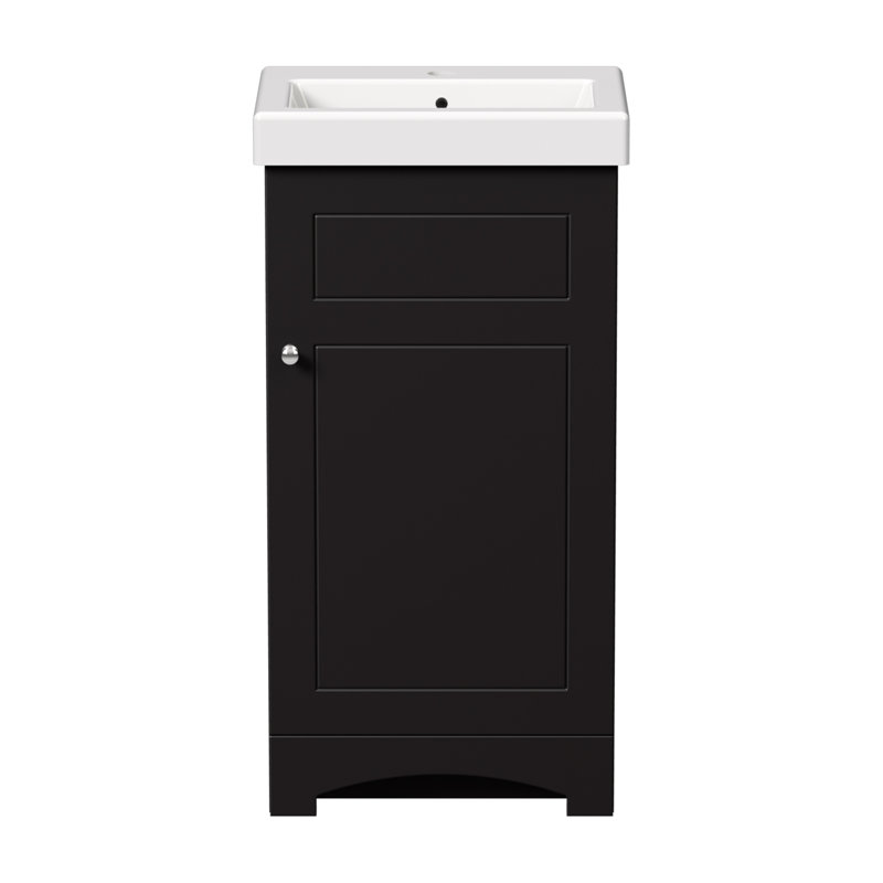 Ensemble de meuble-lavabo simple 17,5 po MagaskWoods Banasky, Châtaignier foncé