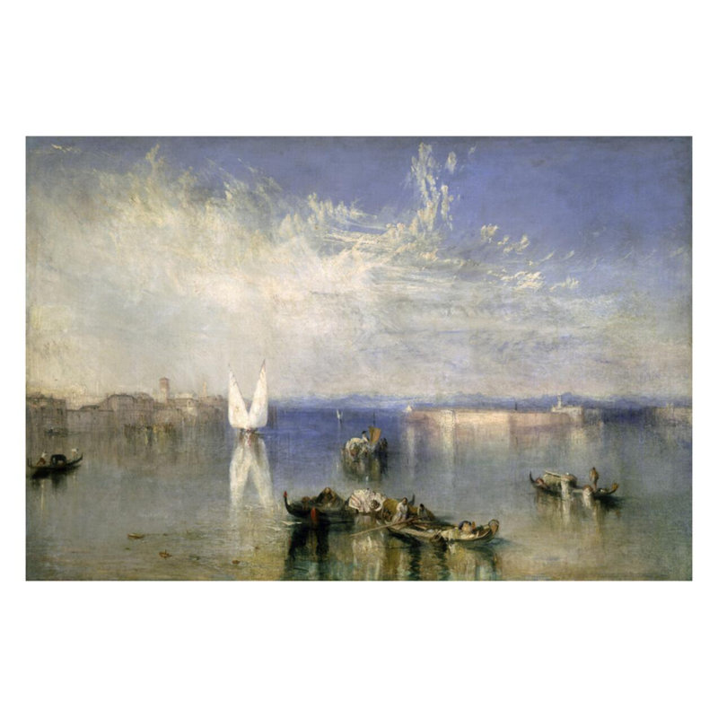 Le Campo Saint-Venise par Joseph Mallord William Turner - Estampe numérique, H 22 po x l 28 po