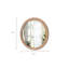 Miroir mural rond avec cadre en bois-2100980977