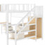 Lit mezzanine en métal avec bureau, tiroirs et ports de chargement USB Elevate-134546005-134546003