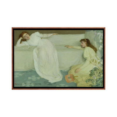 Symphonie en blanc, n ° 3 - reproduction d'art murale - toile encadrée