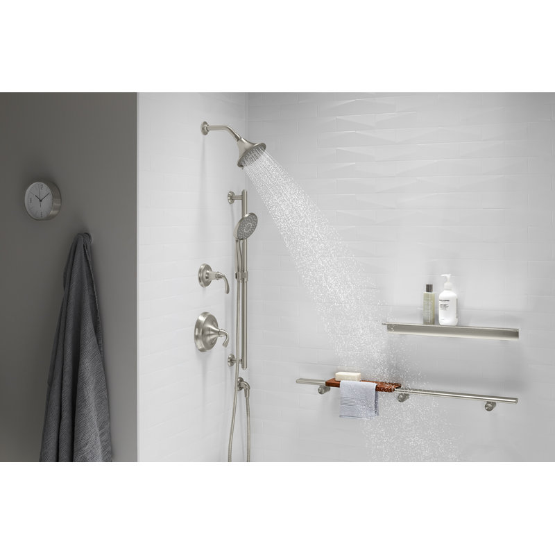 Kohler Forté Sculpted Rite-Temp Valve Trim, Vibrant Brushed Nickel