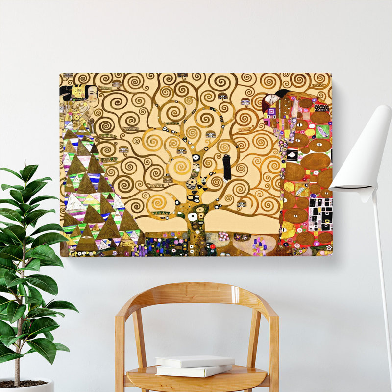 The Tree of Life by Gustav Klimt - Wrapped Canvas Graphic Art, 50cm H x 76cm W x 3cm D