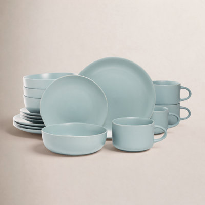 Matte 16 Piece Dinnerware Set, Service for 4