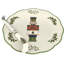 Spode - Arbre de Noël - Assiette à fromage casse-noisette avec couteau, ensemble de 2
