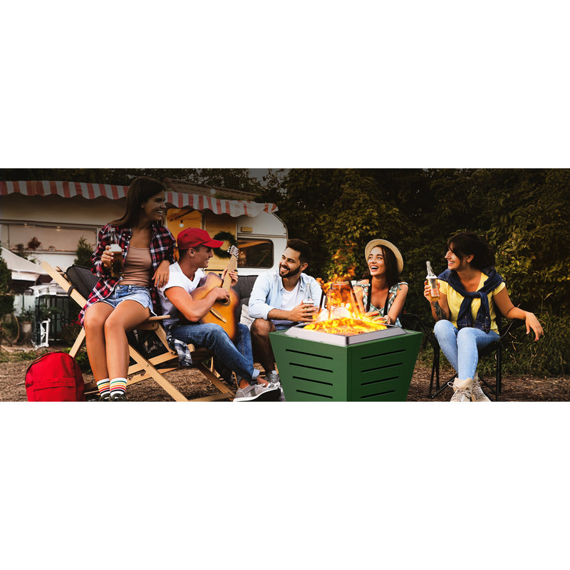 20 Inch Smokeless Fire Pit, Stainless Steel Portable Outdoor With Ash Tray And Handles - Efficient Combustion, Stable Construction Fireplace Tray, Handles, Heating, Weather