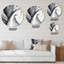 Décoration murale en marbre texturé IV en métal-88599029
