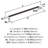 Esquire 18 inch (457mm) Center-to-Center Satin Nickel/Oil-Rubbed Bronze Appliance Pull-92144729
