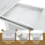Table de salle à manger extensible 63 po avec console de cuisine Luxtury-1403340275