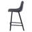 Latitude Run Modern Faux Leather Bar & Counter Stool – Armless PU Seat with Footrest, Iron Legs – Side Chair for Kitchen Island, Home Bar, Pub, Cafe, Dining Room-1033383110