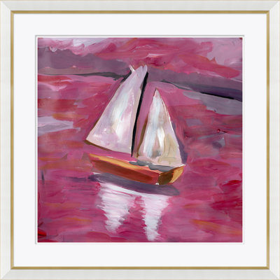 «Voyage Home» par Dana Gibson - Peinture encadrée sur papier