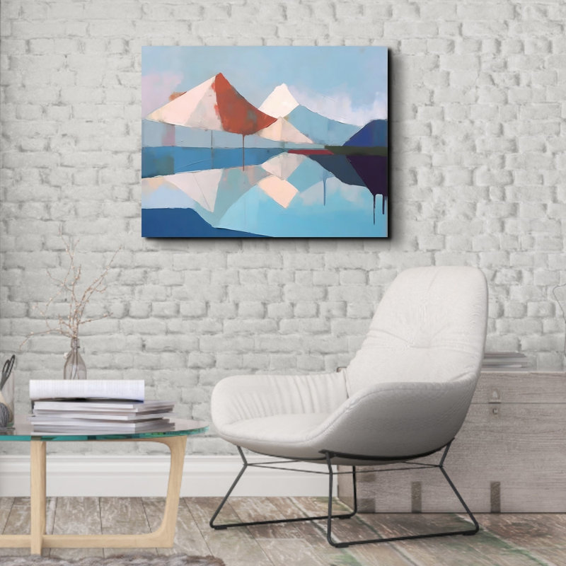 "Paysage 60" sur toile, H 15 po x l 18 po