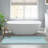 1 PCS 100% Cotton Tufted 3000 GSM Reversible Bath Rug Blue-1101828018