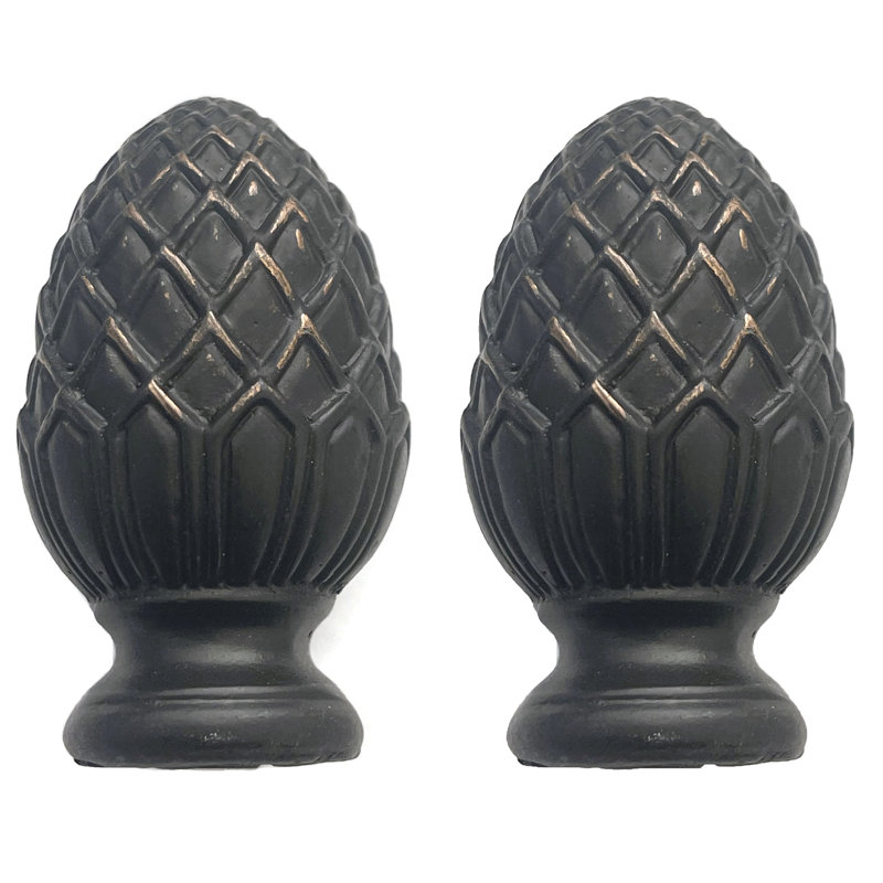 Faiteau à lampe ananas Benia, Noir patiné