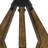 Valence Metal Pine Wood Table Lamp 150W 3 Way 29.25"H For Home Lighting
