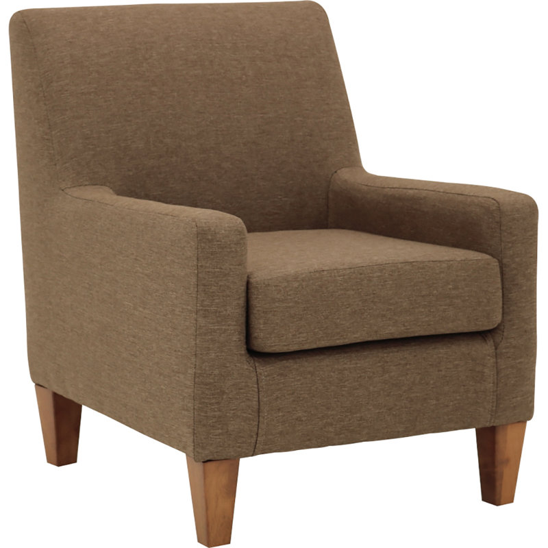 25" W Armchair, Jitterbug Pecan 100% Polyester
