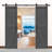 S&Z TOPHAND® Double MDF Barn Door With Sliding Door Hardware Kit , Solid Barn Door Slab Covered With Water-Proof PVC Surface-105318074-105833711