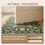 Tapis Courtyard traditionnel à motifs floraux or, vert, crème et ivoire, lavable à la machine, antidérapant, à poils courts, pour l'intérieur et l'extérieur, adapté aux animaux domestiques, idéal pour le salon, la chambre, la salle à manger, l'entrée, le couloir ou le bureau.-1795401774