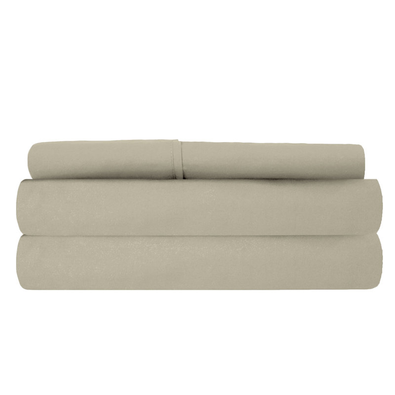Microfiber Sheet Set, Khaki