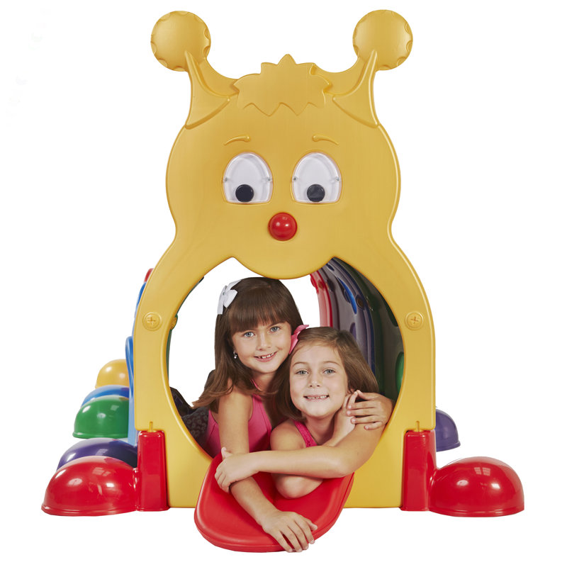 Tunnel de chenille ECR4Kids GUS Climb-N-Ramper, structure de jeu, assorti
