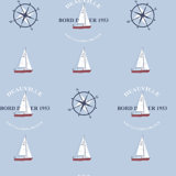 Deauville 2 Nautical Boat Motif Wallpaper Roll